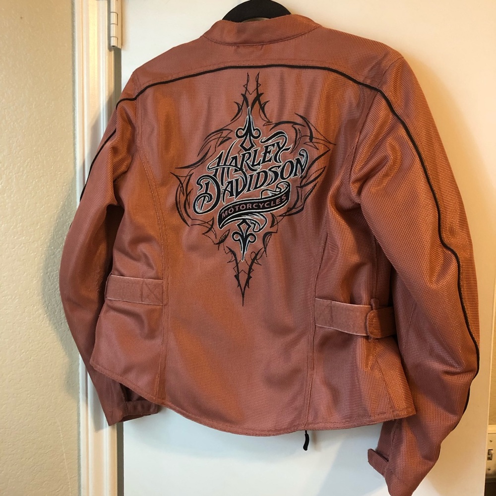 Soft Pink Mesh Harley Davidson Moto Jacket! SZ S